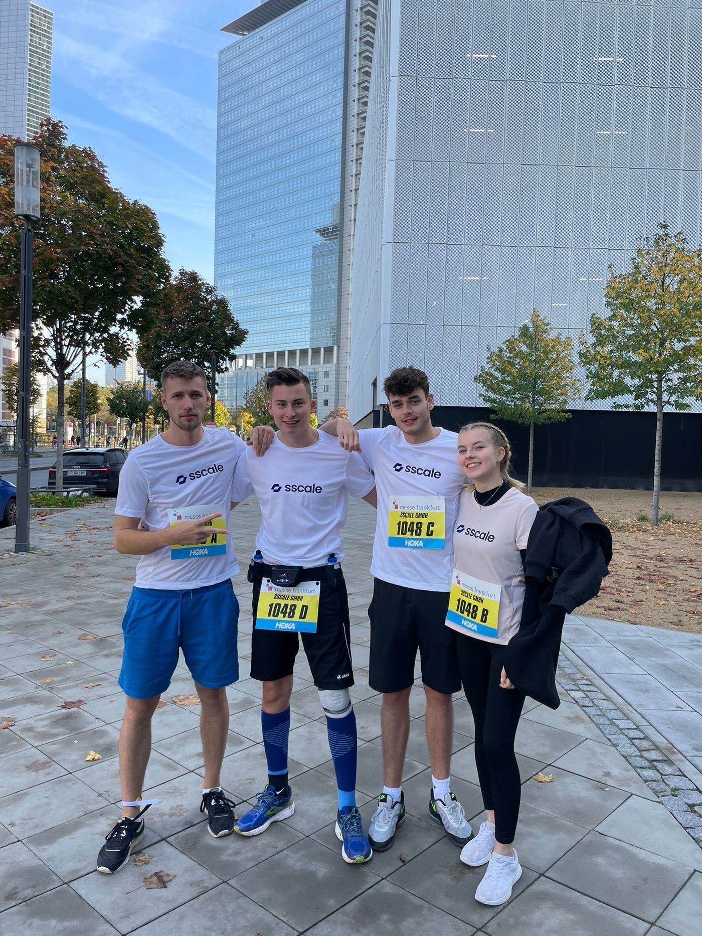 sscale Team beim Firmenlauf in Frankfurt